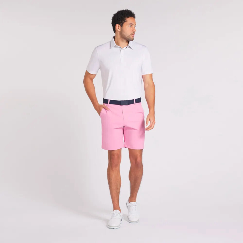 Puma Dealer 53778835 Golf Shorts Men's 28 Pink 8" Inseam Flat Front Chino KFC46